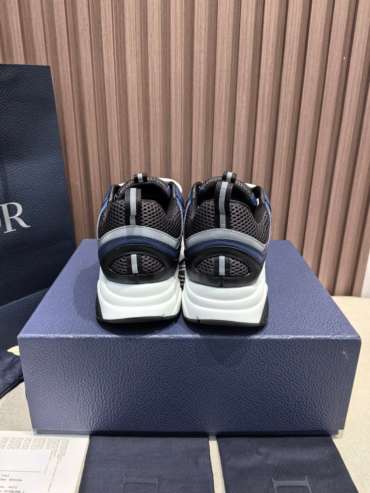 Dior B22 Low-Top Chunky Sneakers Blue