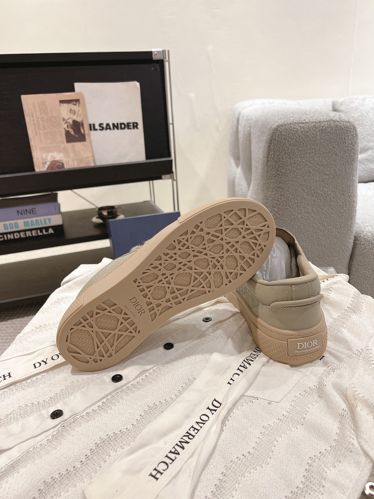 Dior B33 CD Diamond Sneakers Gray