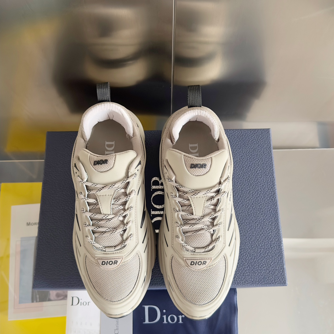 Dior B44 Blade Chunky Sneakers Beige