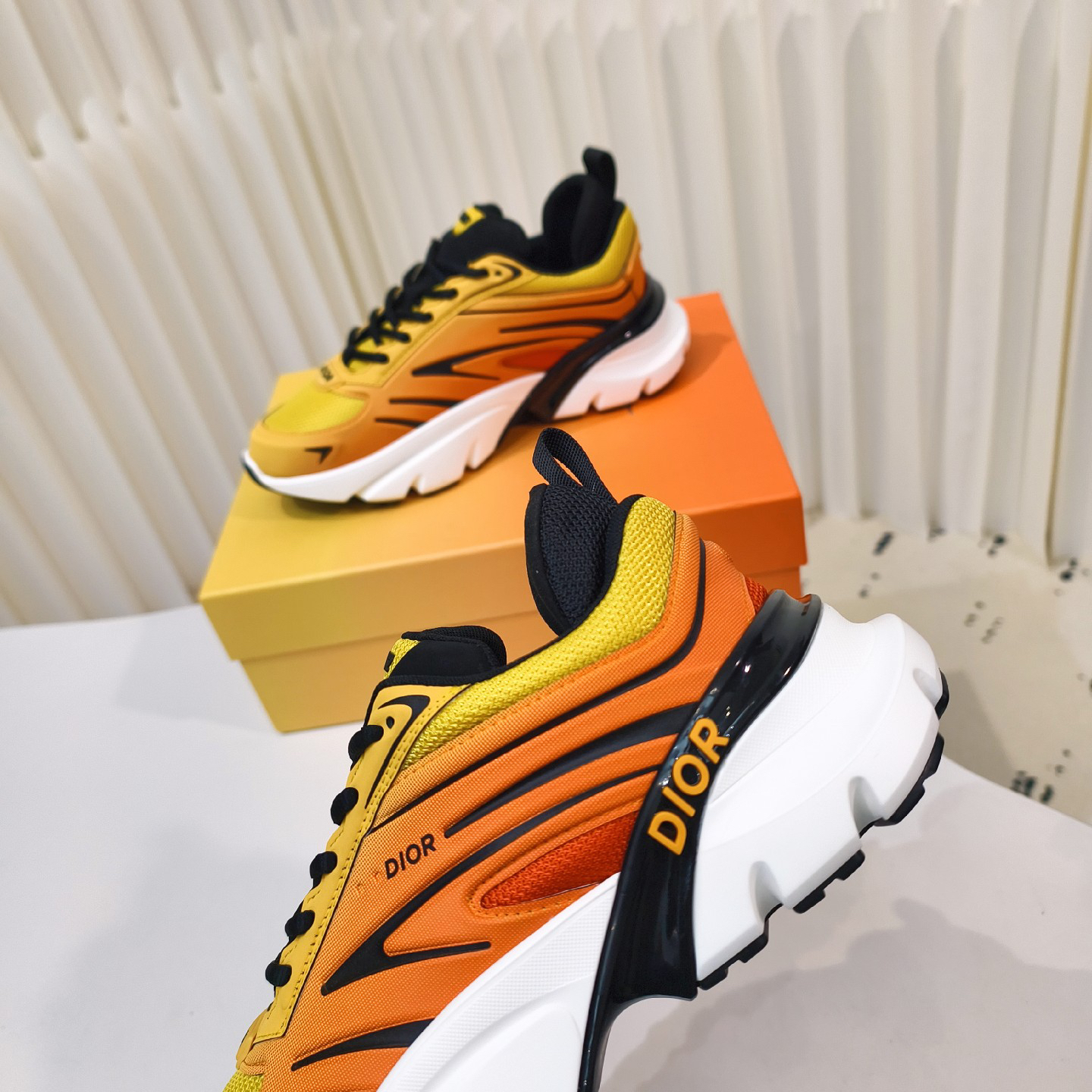Dior B44 Blade Chunky Sneakers Yellow/Orange