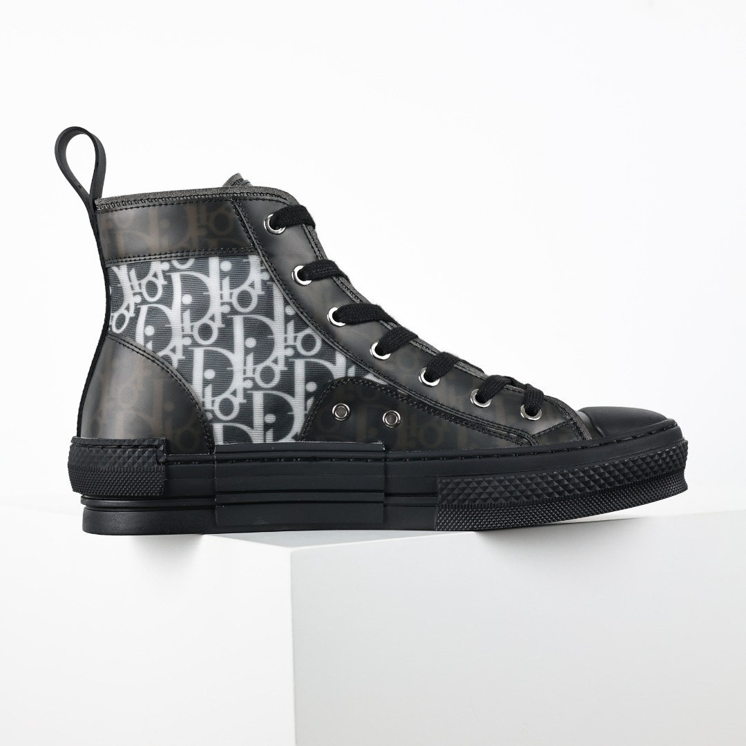 Dior B23 Oblique High Sneakers Black