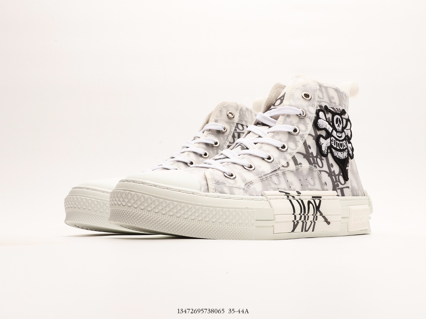 Dior B23 Tears High-Top Sneakers Grey
