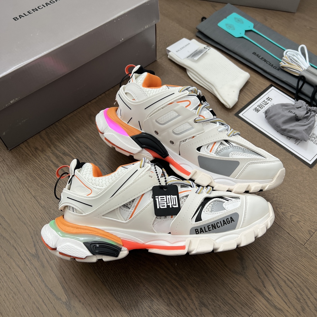 Balenciaga Track Trainer LED Sneakers White