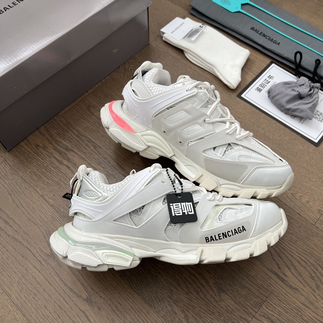 Balenciaga Track Trainer LED Sneakers White