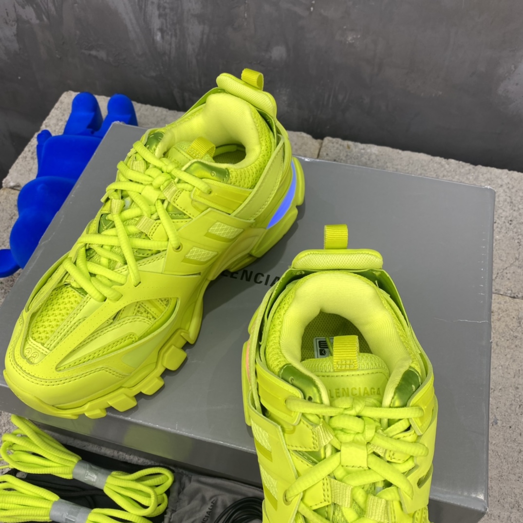 Balenciaga Track LED Sneakers Neon Yellow