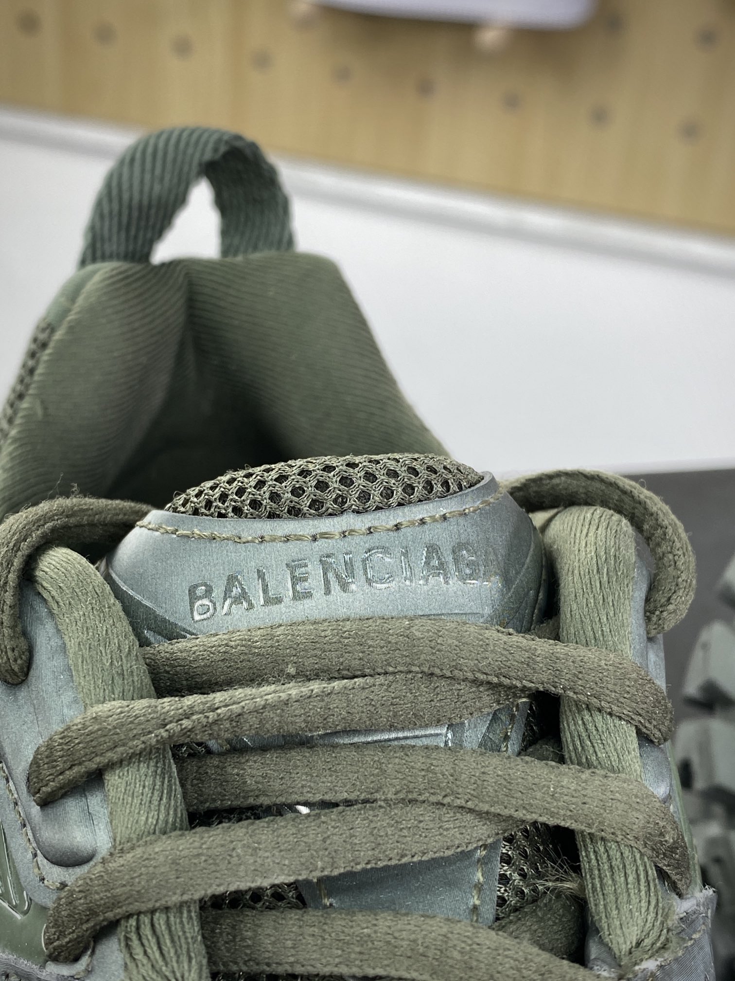 Balenciaga Defender Platform Sneakers Army Green