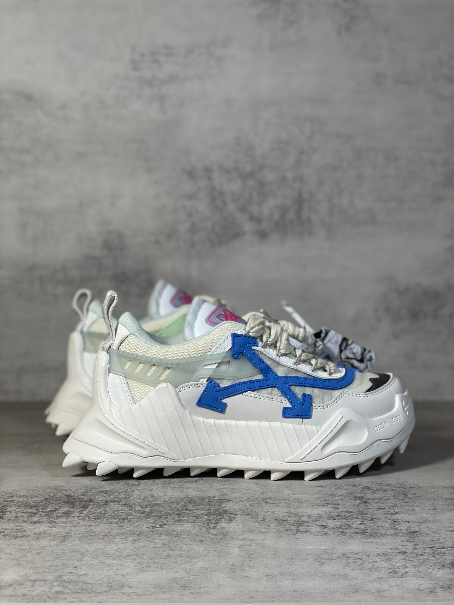 Off-White ODSY-1000 Chunky Sneakers White/Blue