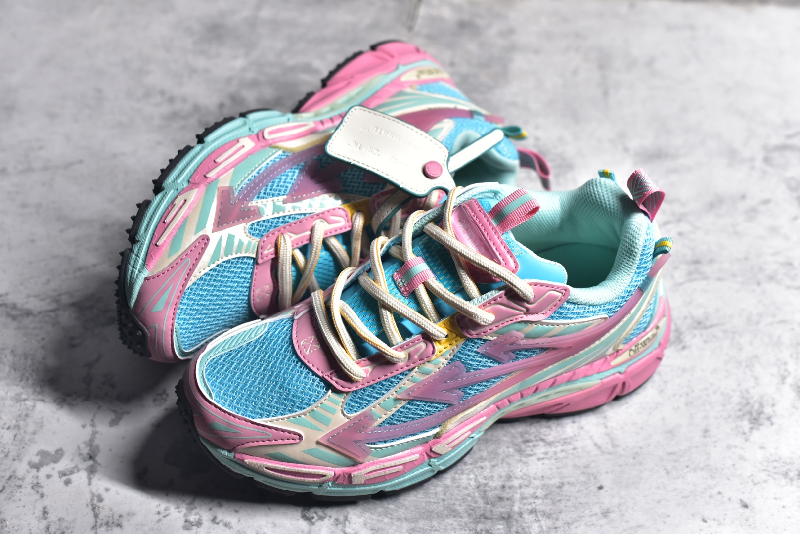 Off-White CO 3D Print Running Shoes Multicolor