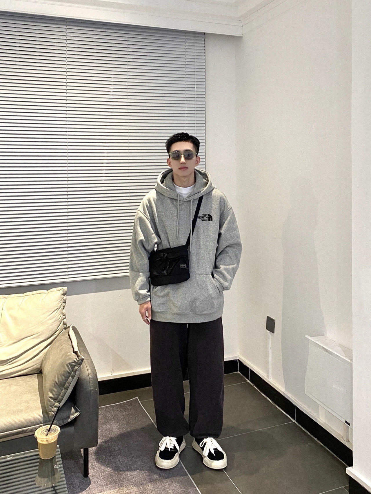 The North Face Animal Graphic Hoodie Gray