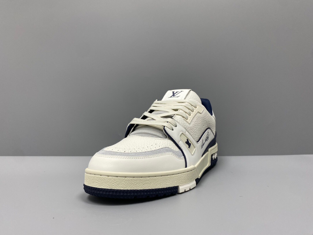 Louis Vuitton LV Trainer #54 Sneakers White Blue