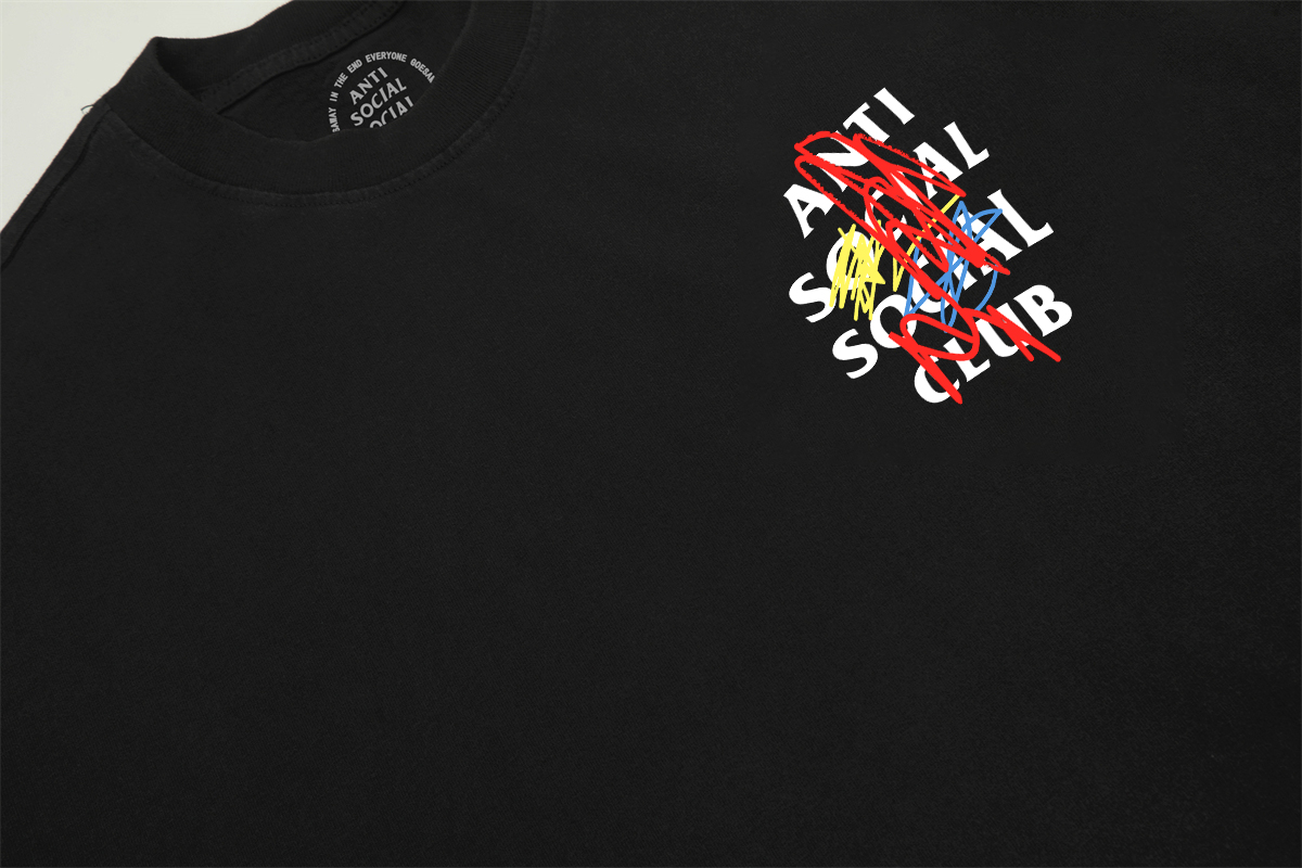 Anti Social Social Club Graffiti Logo Tee Multicolor