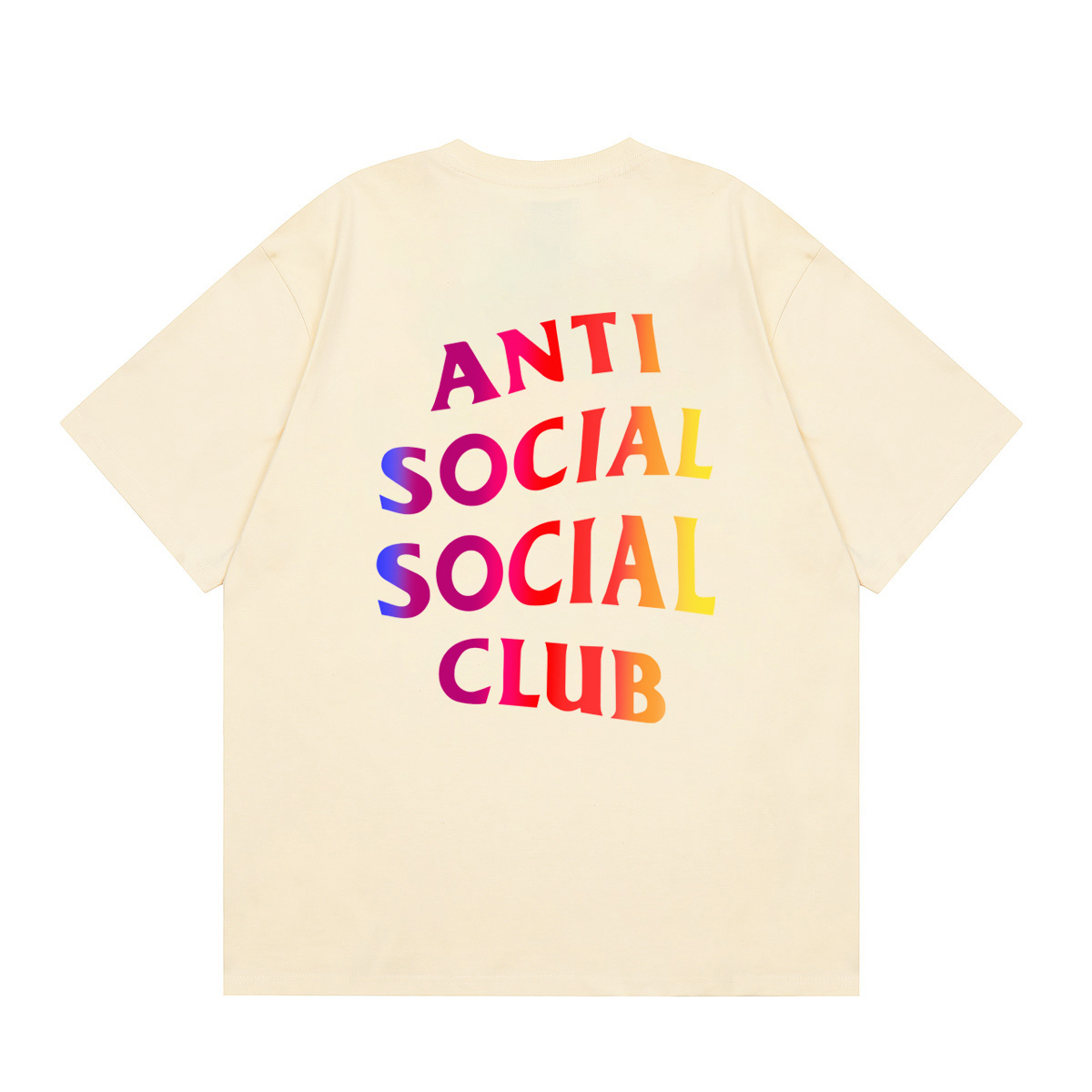 Anti Social Social Club Gradient Logo Tee Multicolor