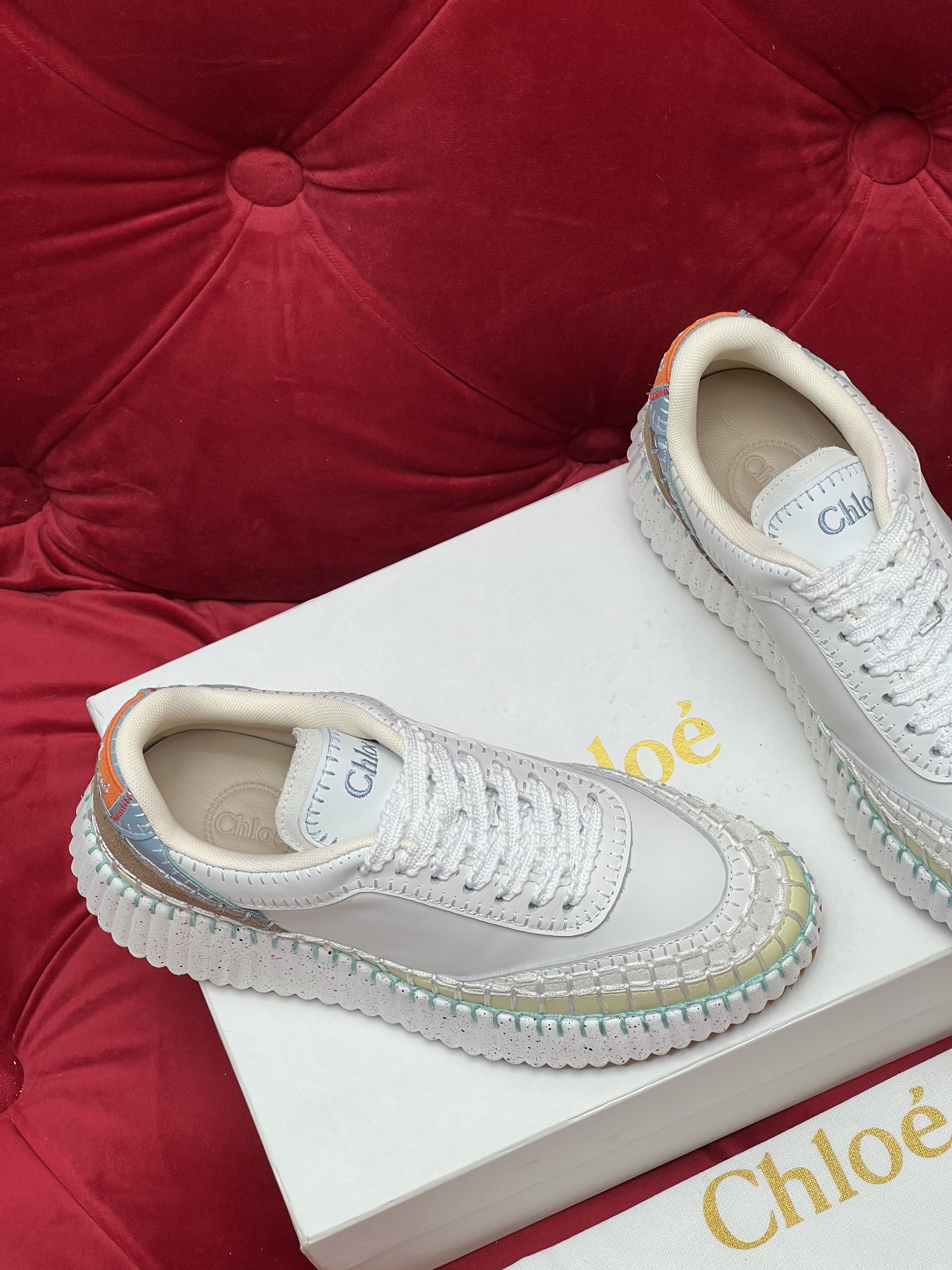 Chloe Platform Casual Sneakers Multicolor