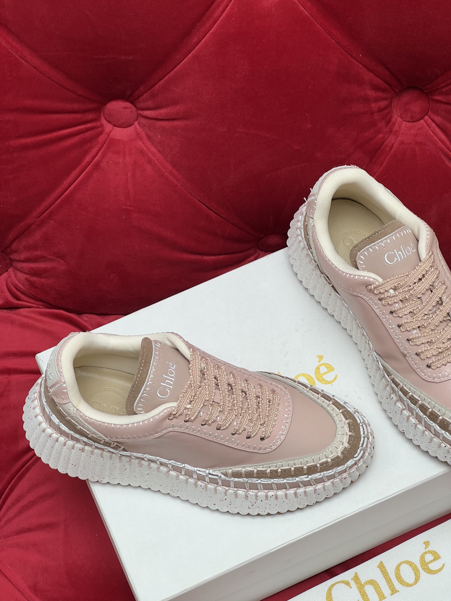 Chloe Platform Sneakers Pink