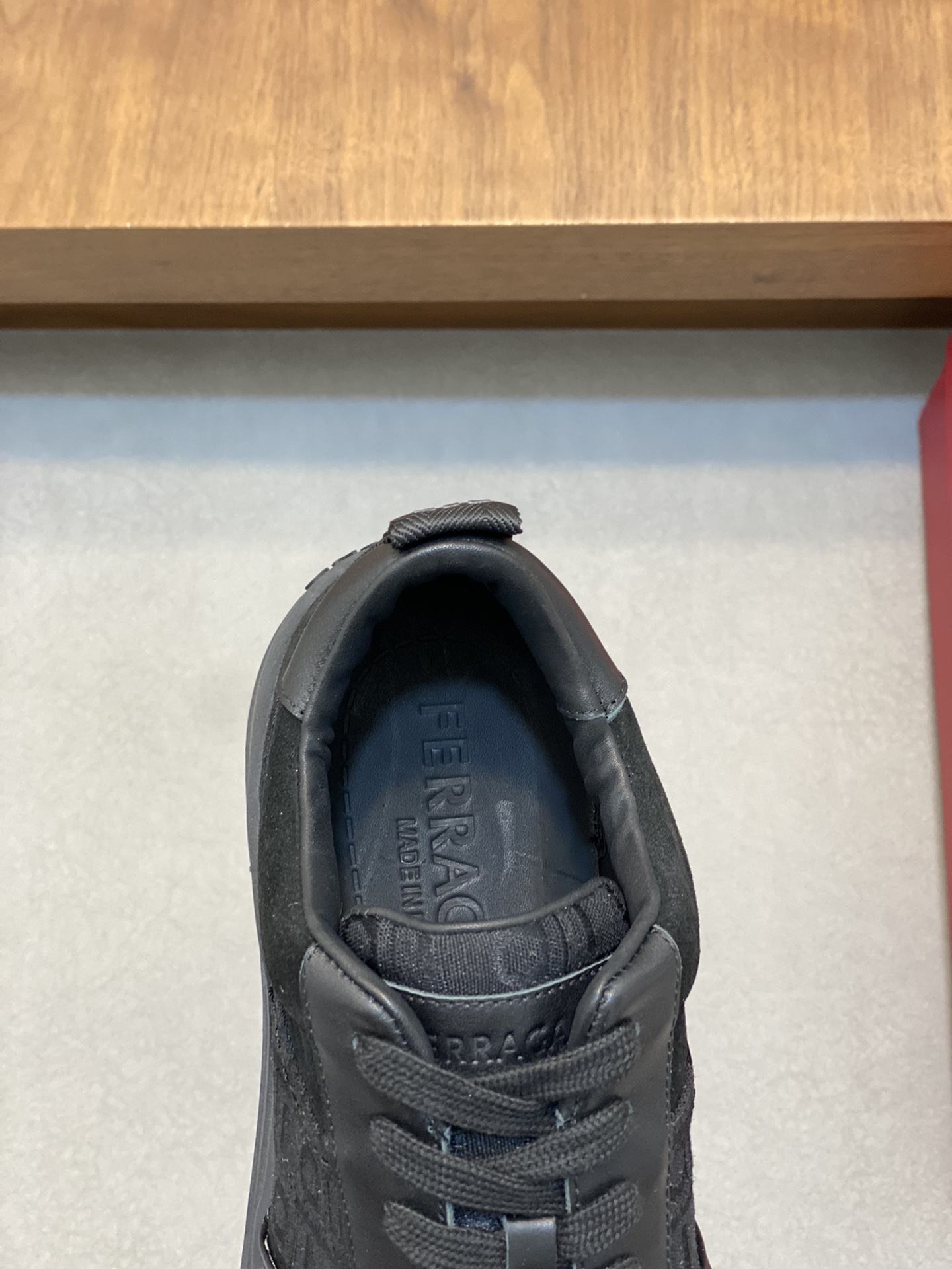 Ferragamo Napa Leather Sneakers Black