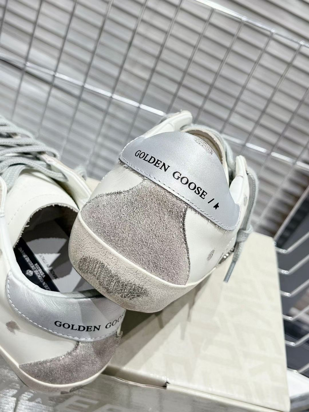 Golden Goose Superstar Sabot Sneakers Silver