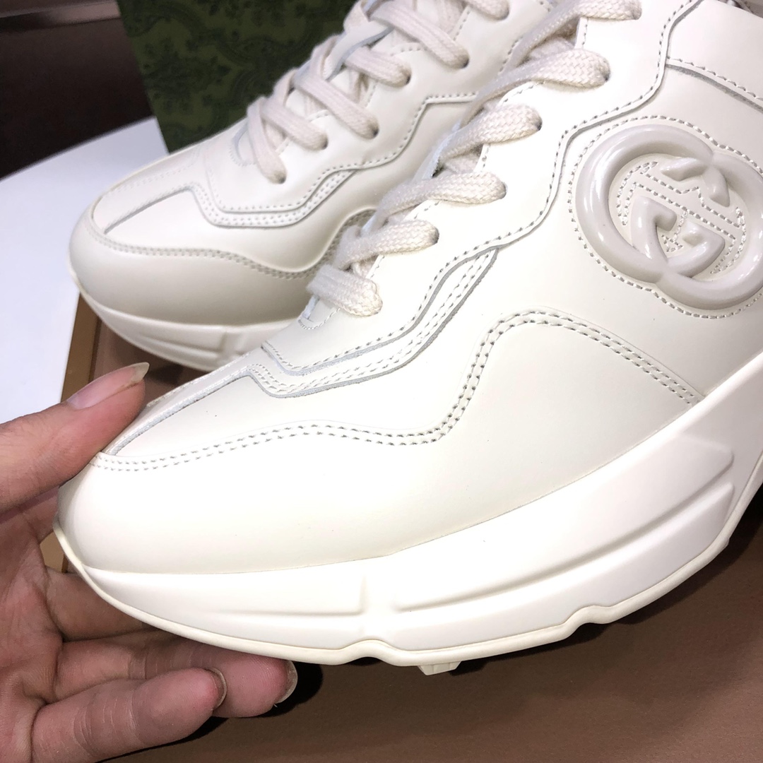 Gucci GG Logo Chunky Sneakers Beige
