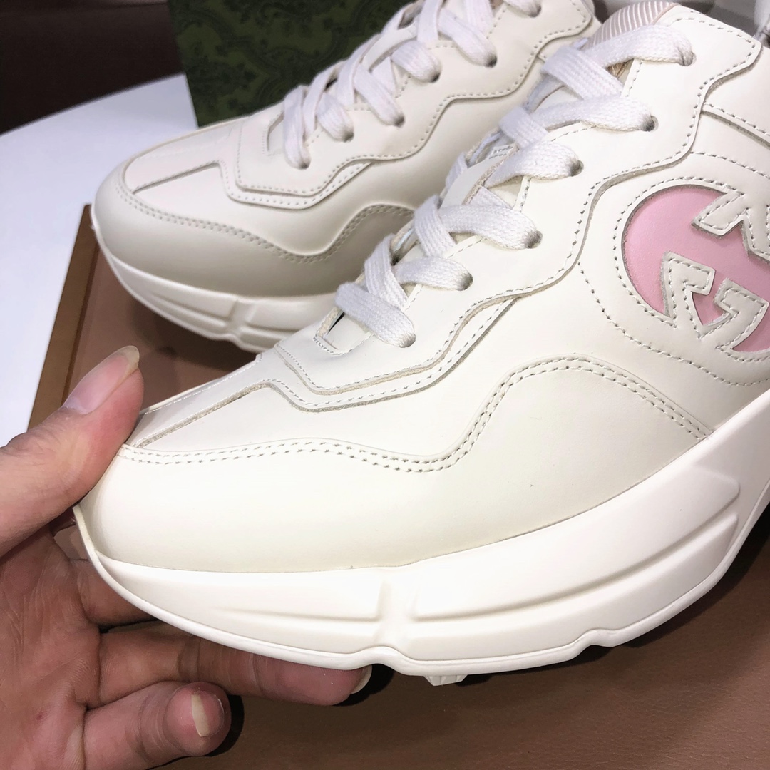 Gucci Chunky Dad Sneakers Beige/Pink