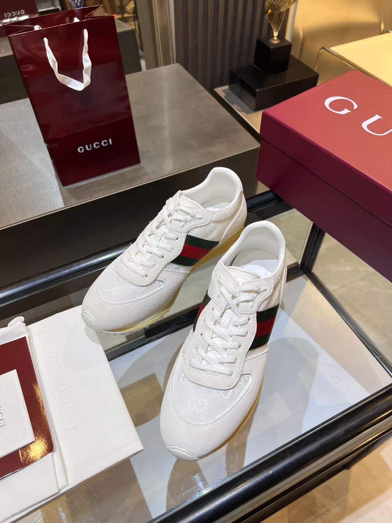 Gucci Re-Motion Platform Sneakers White
