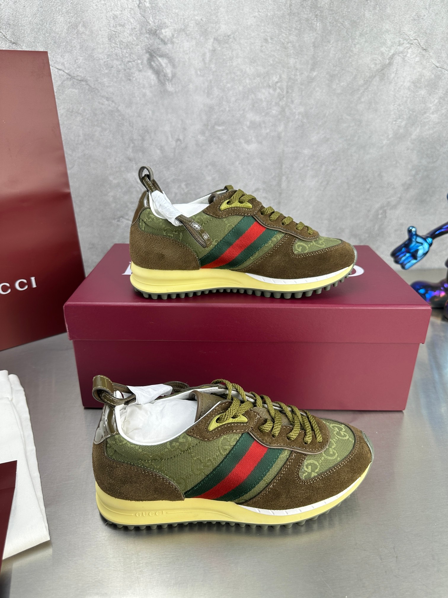 Gucci Re-Motion Platform Sneakers Green