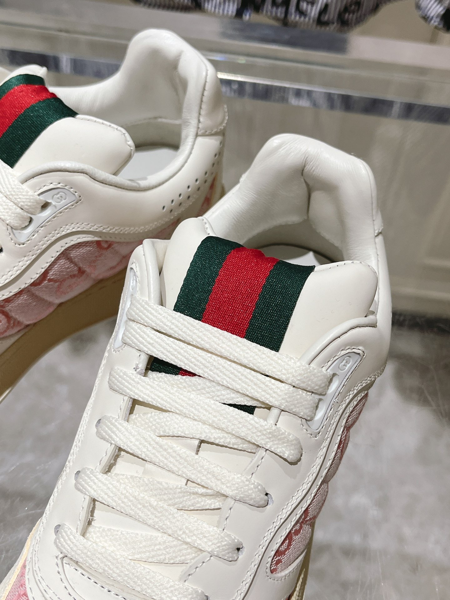 Gucci Vintage Distressed Sneaker Pink