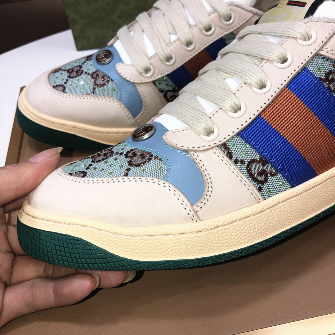 Gucci GG Canvas Low-Top Sneakers Multi-Color