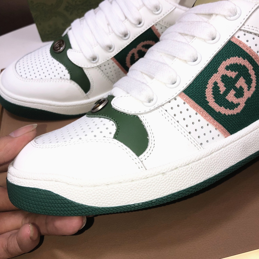 Gucci GG Low-Top Sneakers White Green