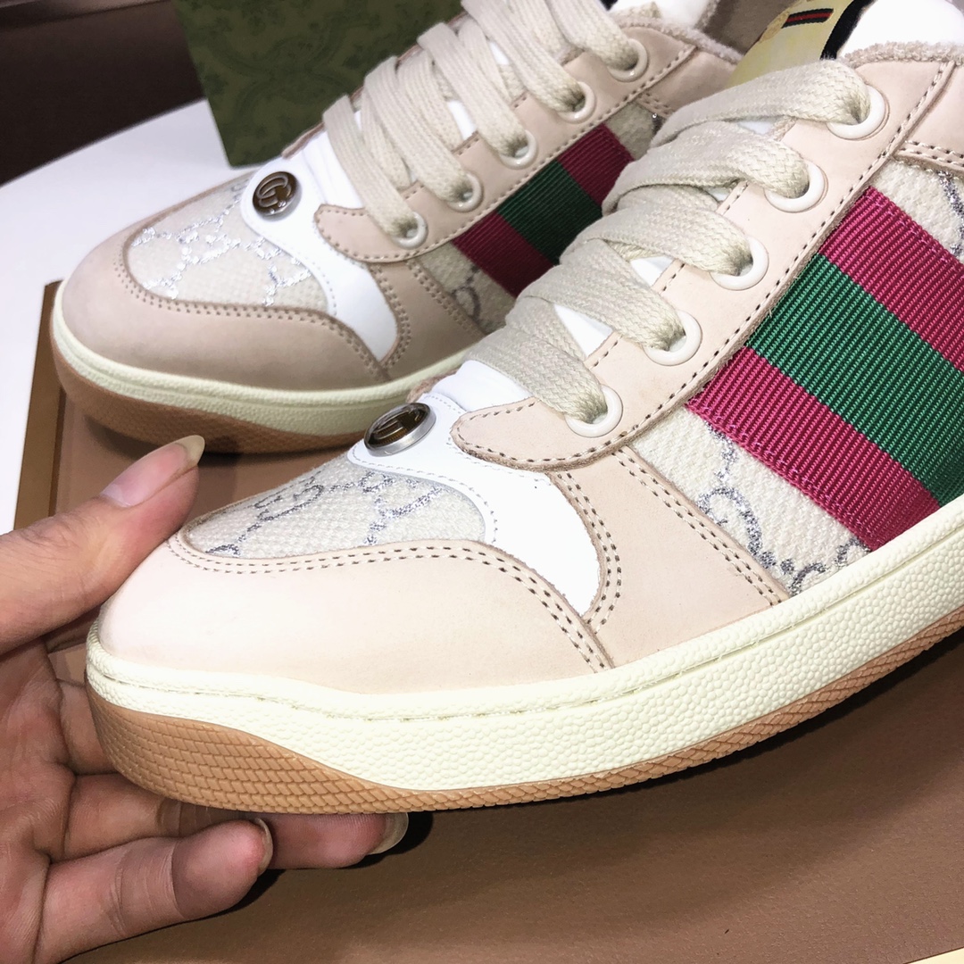 Gucci Web Stripe Sneaker Beige