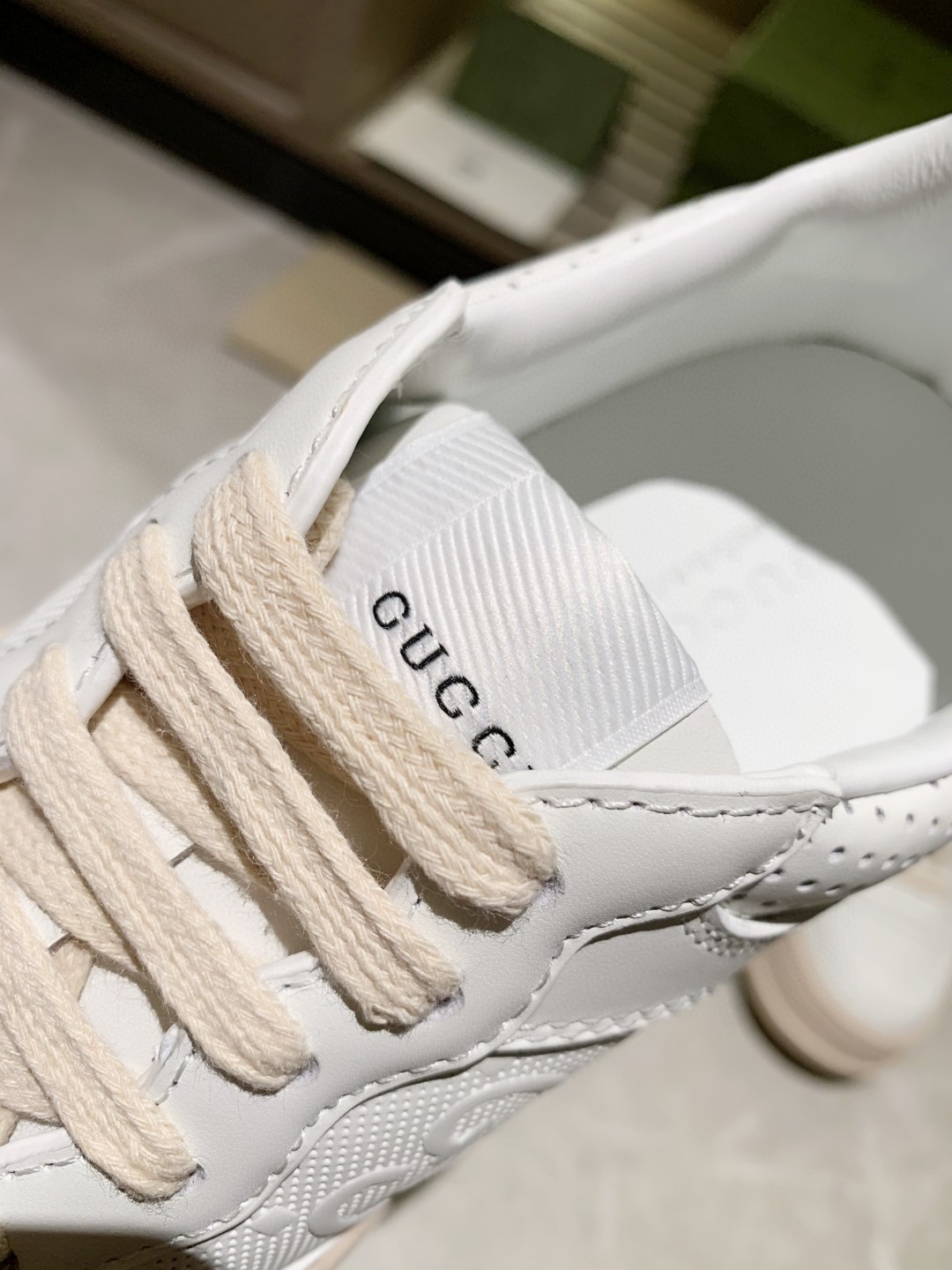 Gucci GG Platform Sneakers White