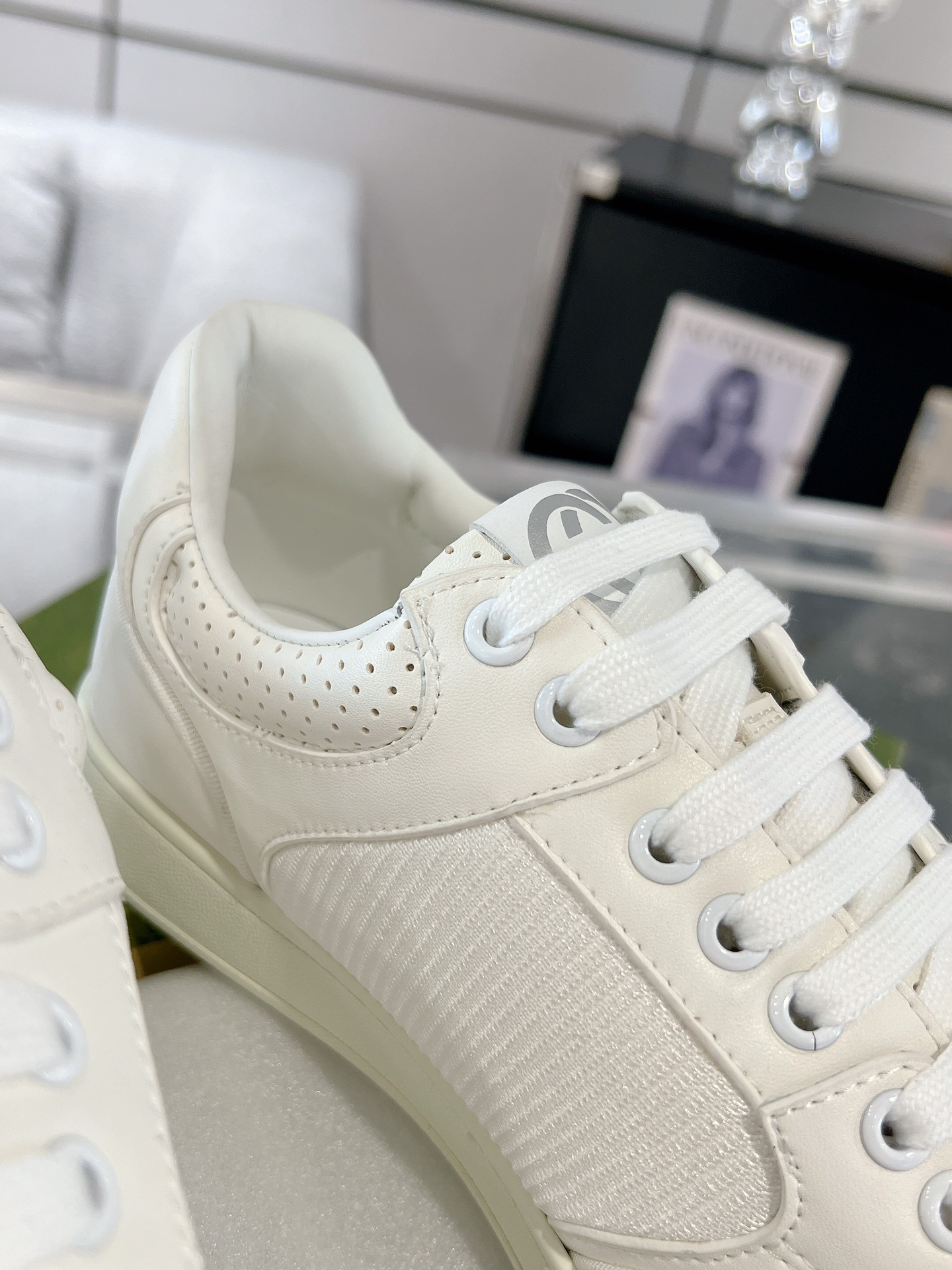 Gucci GG Panel Low-Top Sneakers White