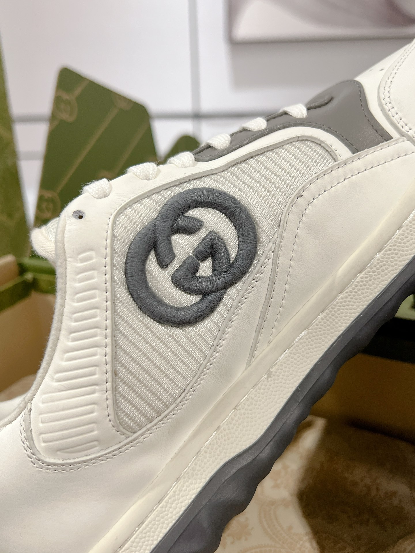 Gucci Mac80 Low Sneakers White/Grey
