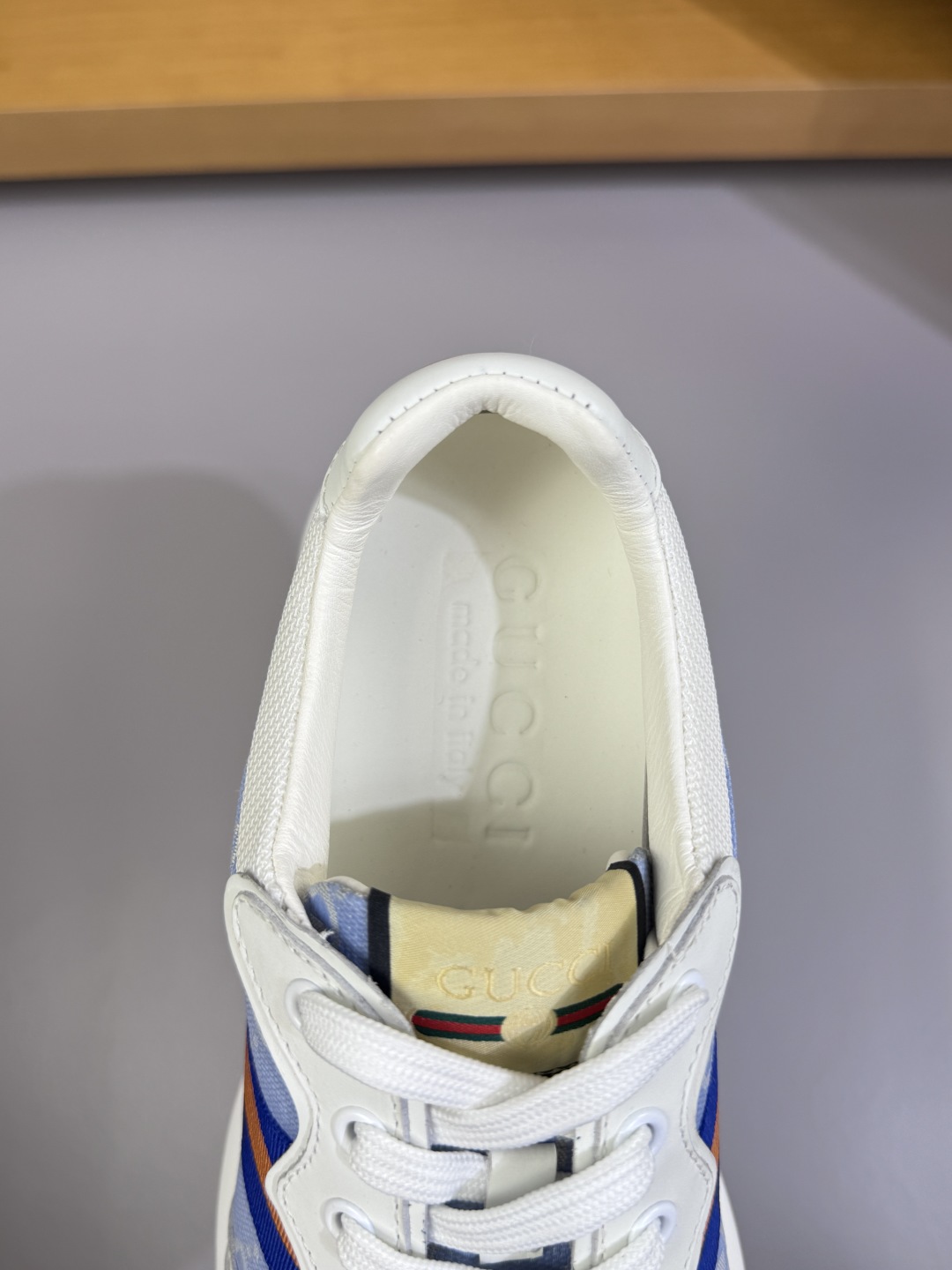 Gucci Monogram Low-Top Sneakers Blue