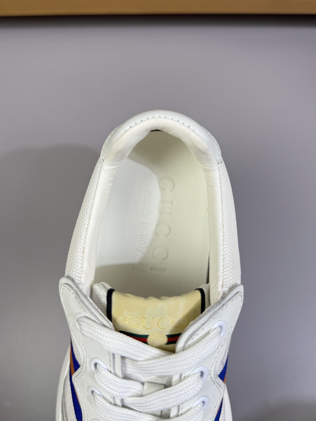 Gucci Web Stripe Sneakers White
