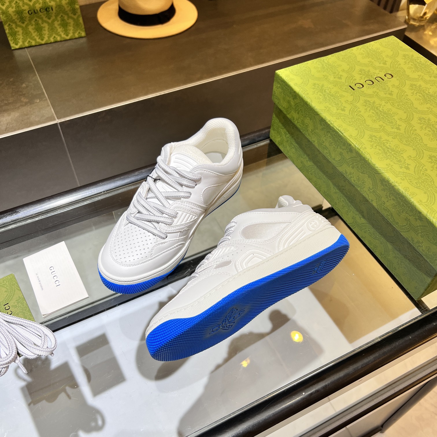 Gucci Low-Top Sneakers White/Blue