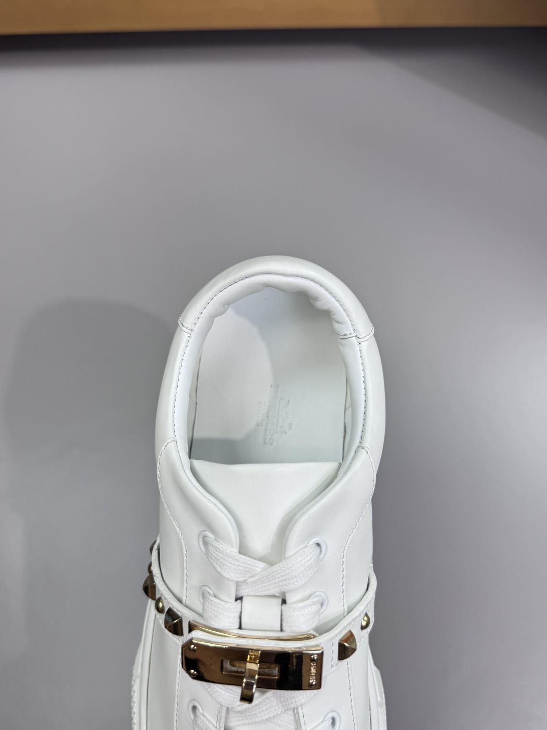 Hermes Leather Casual Sneakers White