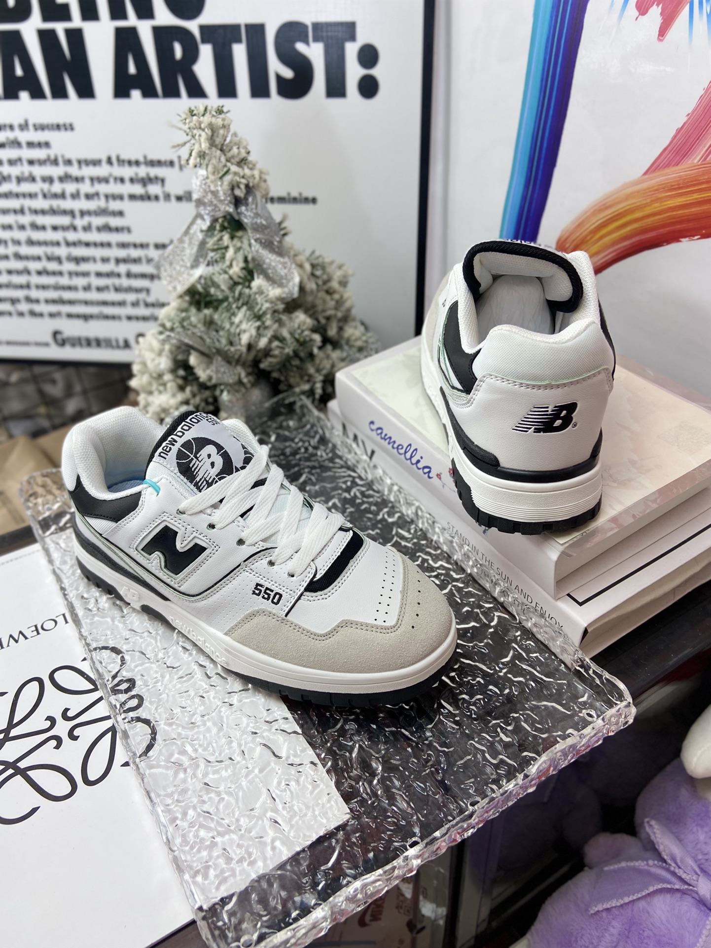 New Balance 550 Retro Sneakers White/Black