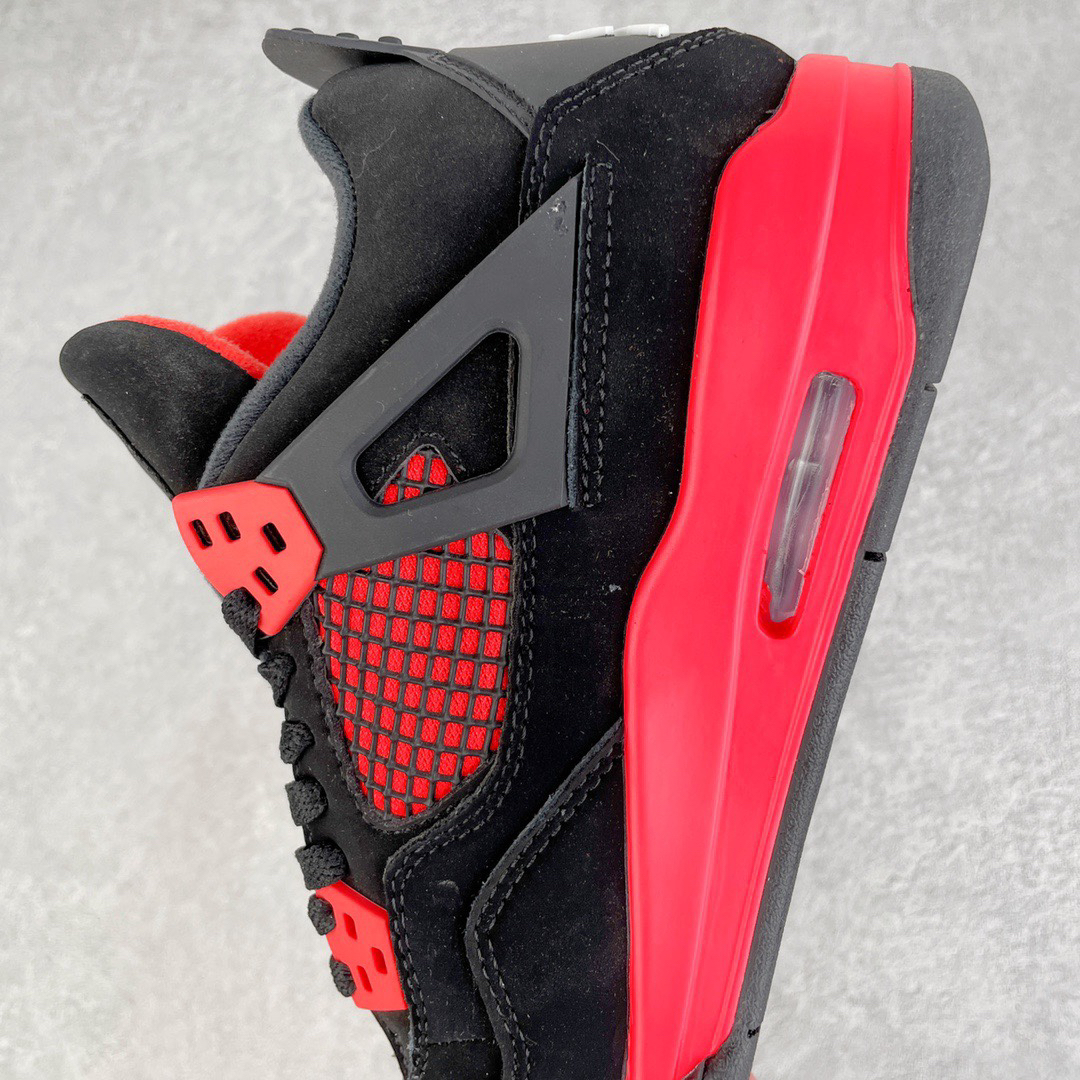 Jordan Air Jordan 4 Retro Suede Sneakers Black/Red
