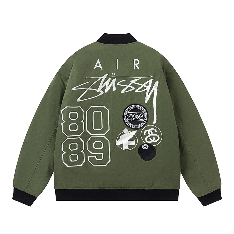 Nike x Stussy Reversible Logo Bomber Jacket Multicolor