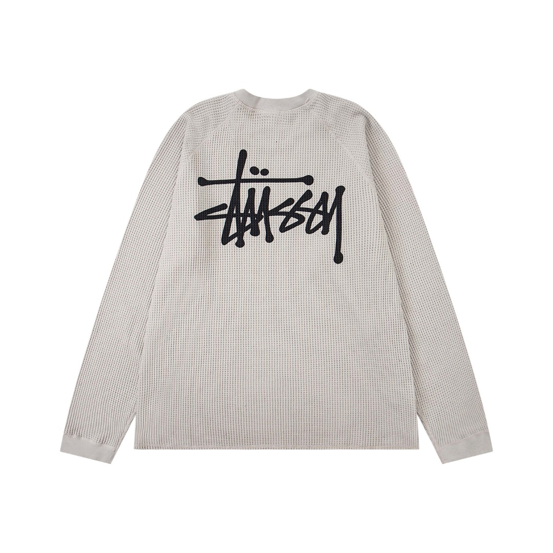 Stussy Waffle Logo Long Sleeve Tee Multicolor