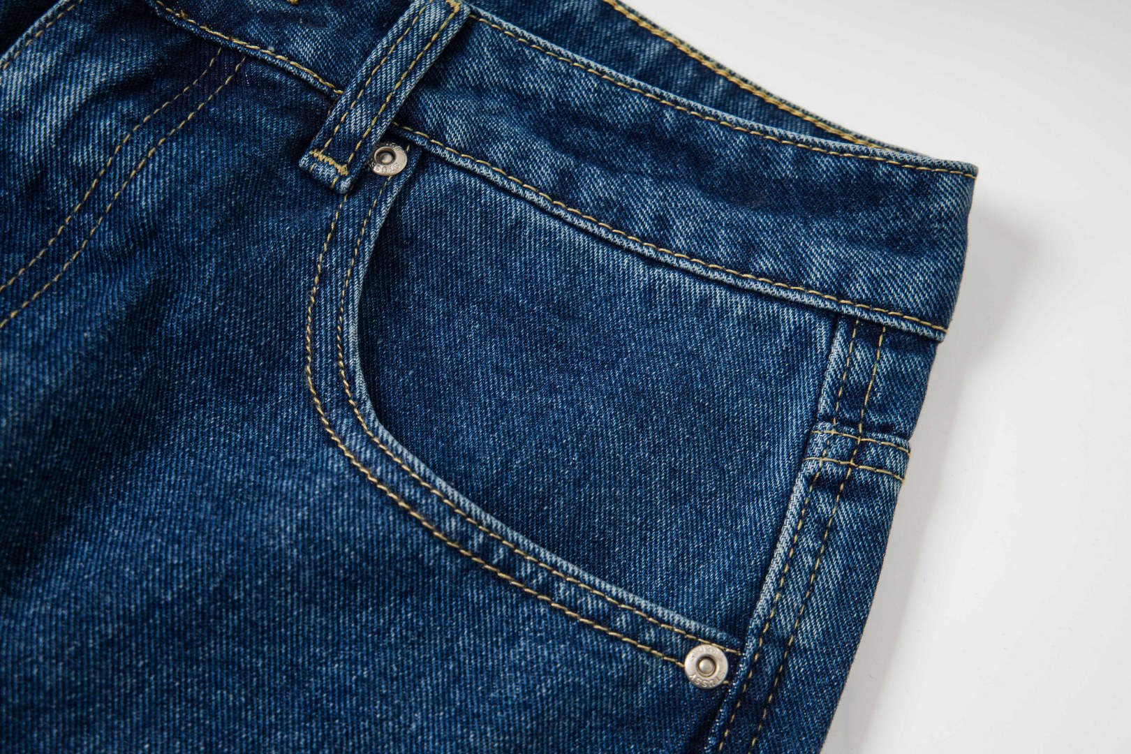 Stussy SS25 Logo Print Jeans Blue