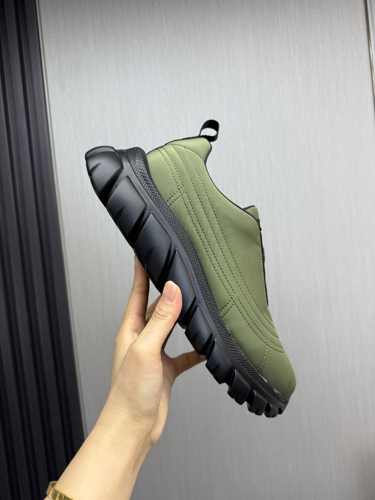 Prada Milano Chunky Sneakers Green