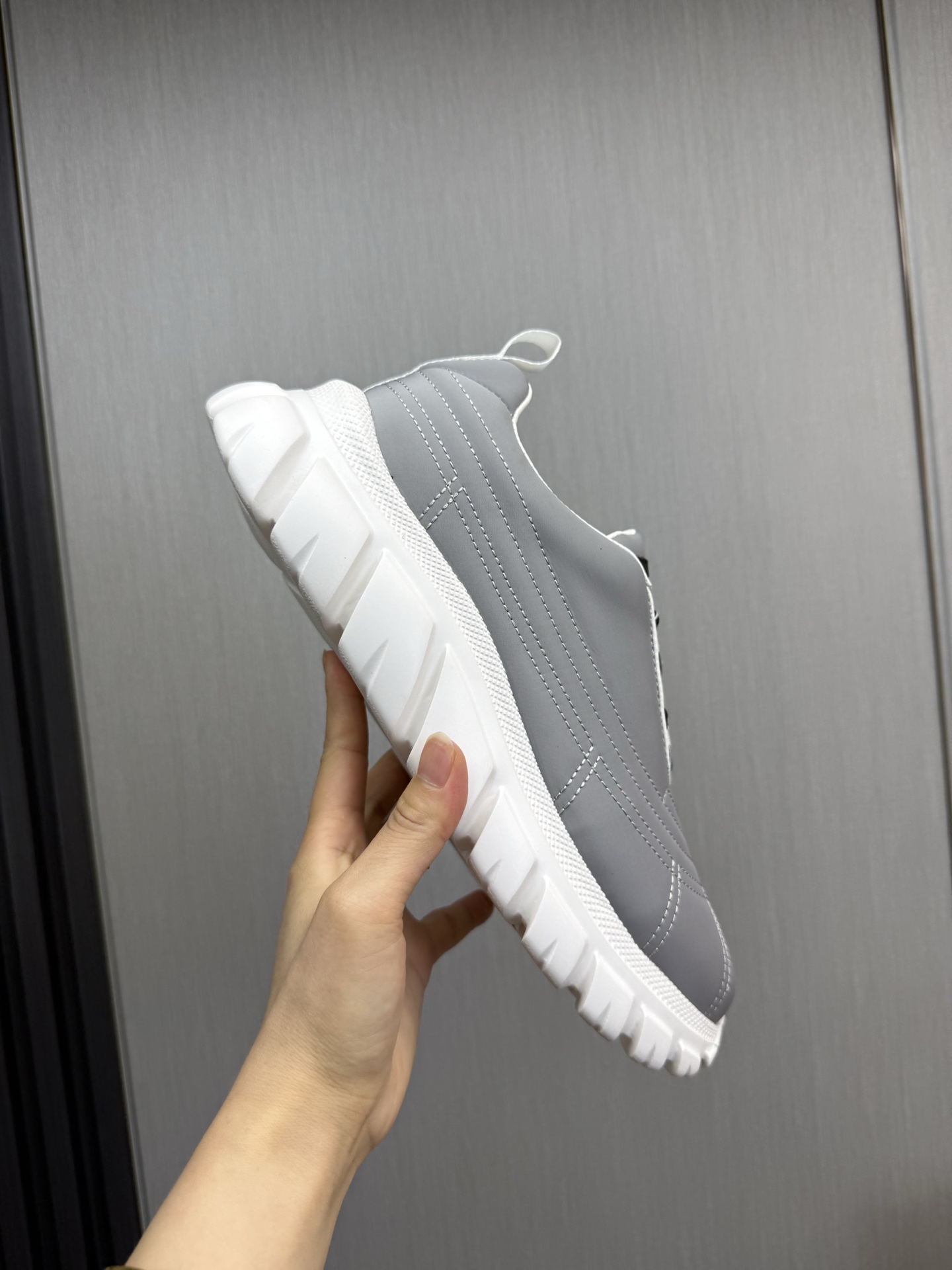 Prada Milano Chunky Sneakers Gray