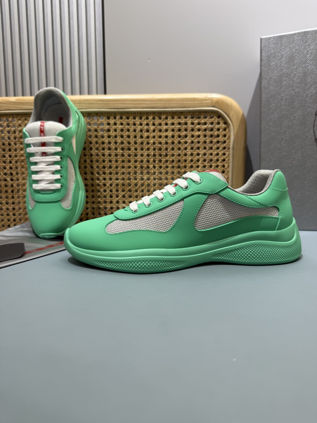 Prada Americas Cup Sneakers Mint Green