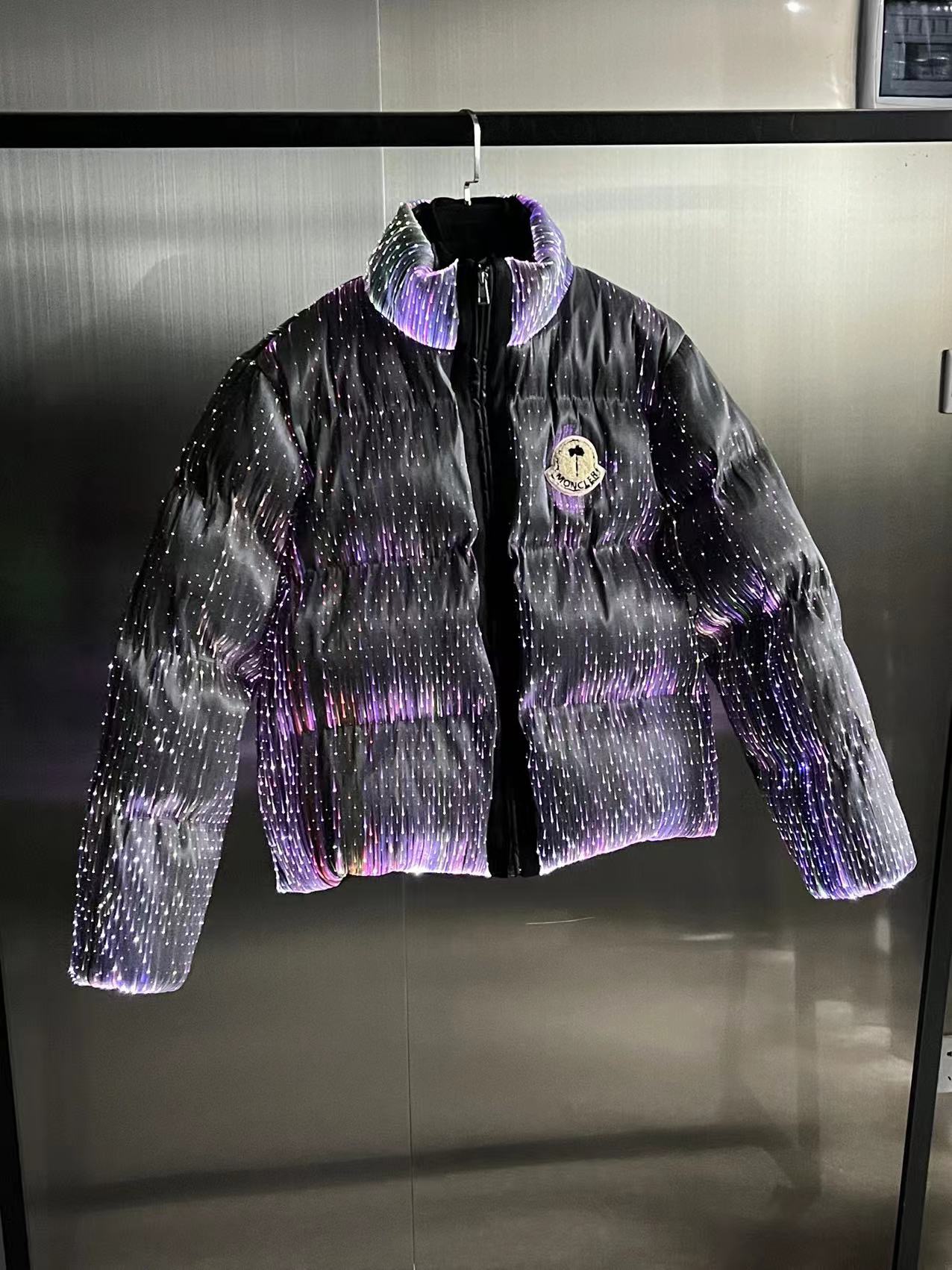 Moncler x Palm Angels Fiber Down Jacket Grey