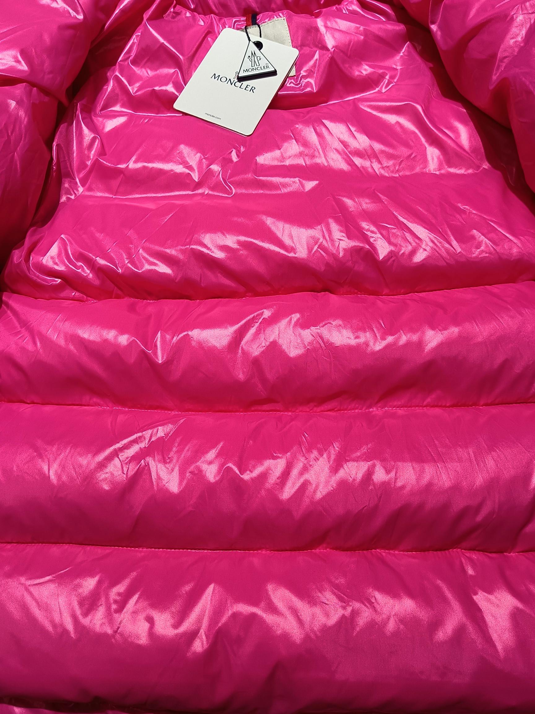 Moncler Maya Short Down Jacket Hot Pink