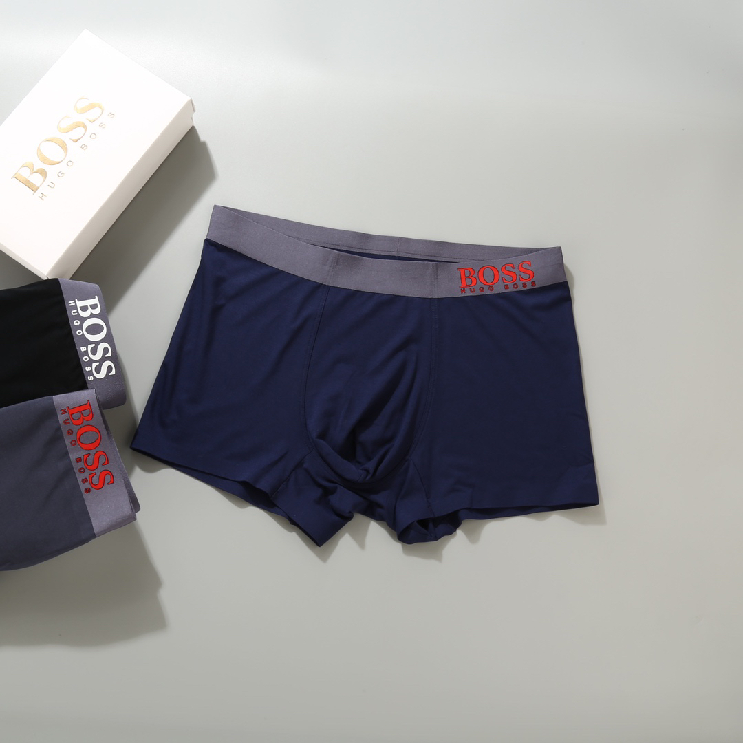BOSS Modal Seamless Boxer Briefs 3-Pack Multicolor