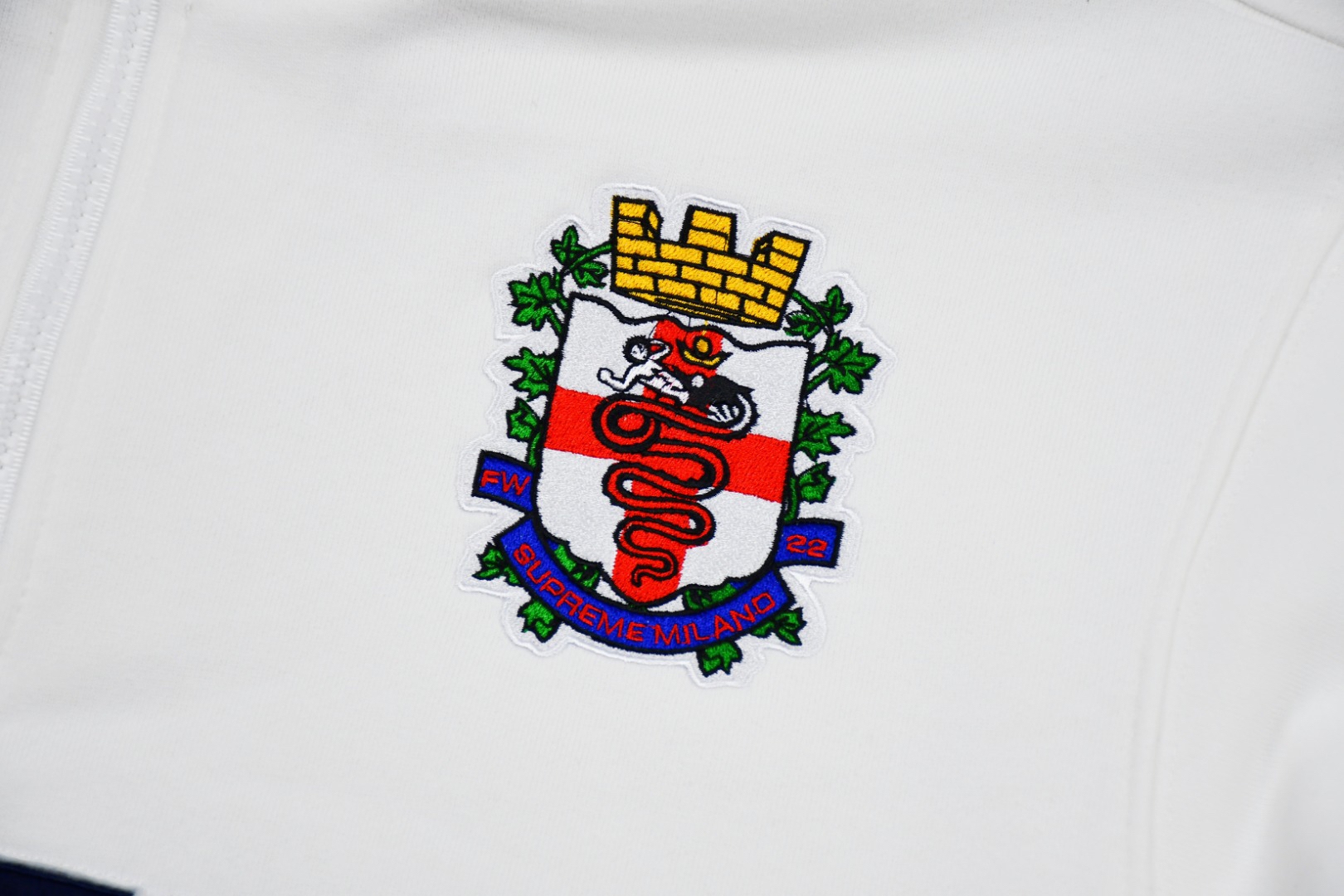 Supreme Milano Half-Zip Fleece White