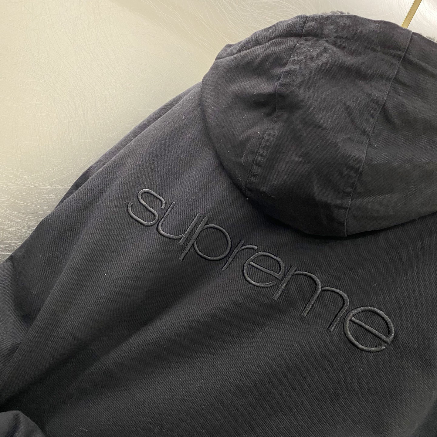 Supreme Faux Shearling Bomber Jacket Black
