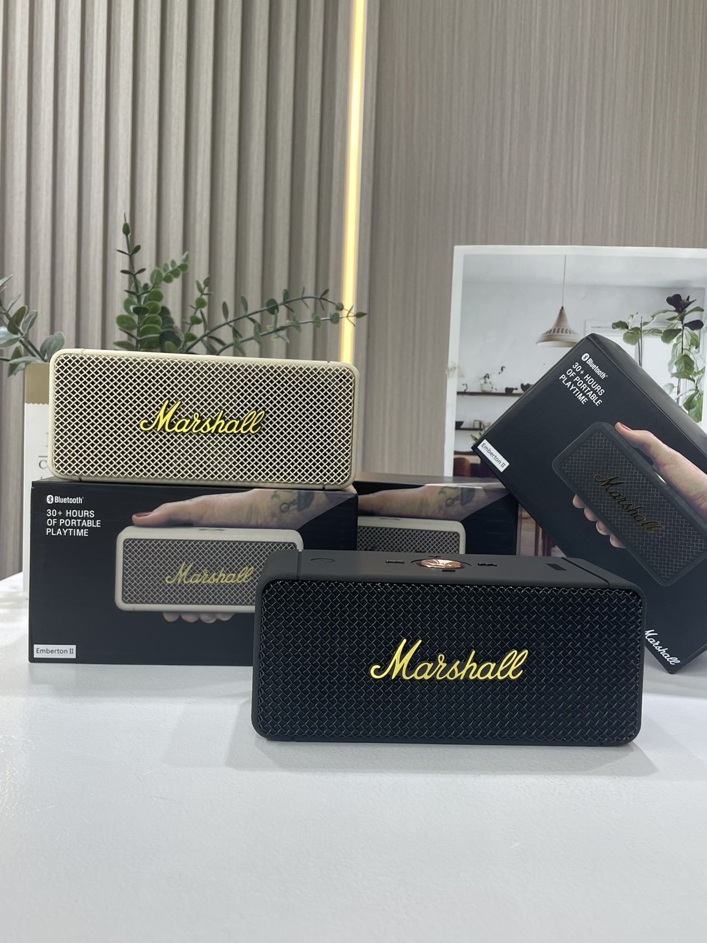 Marshall Emberton II Portable Speaker Cream