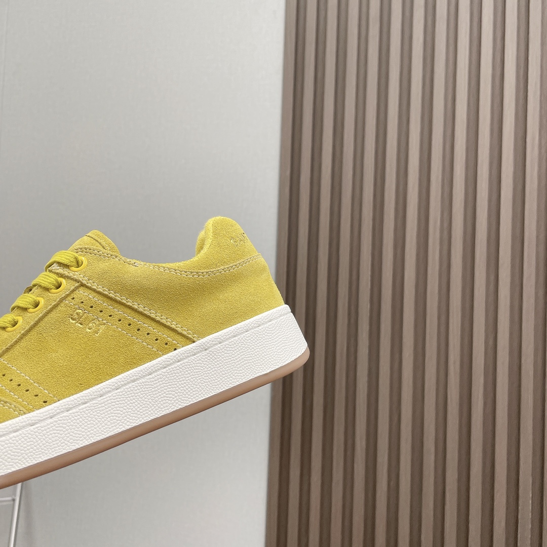 YSL Saint Laurent SL61 Low-Top Sneakers Yellow